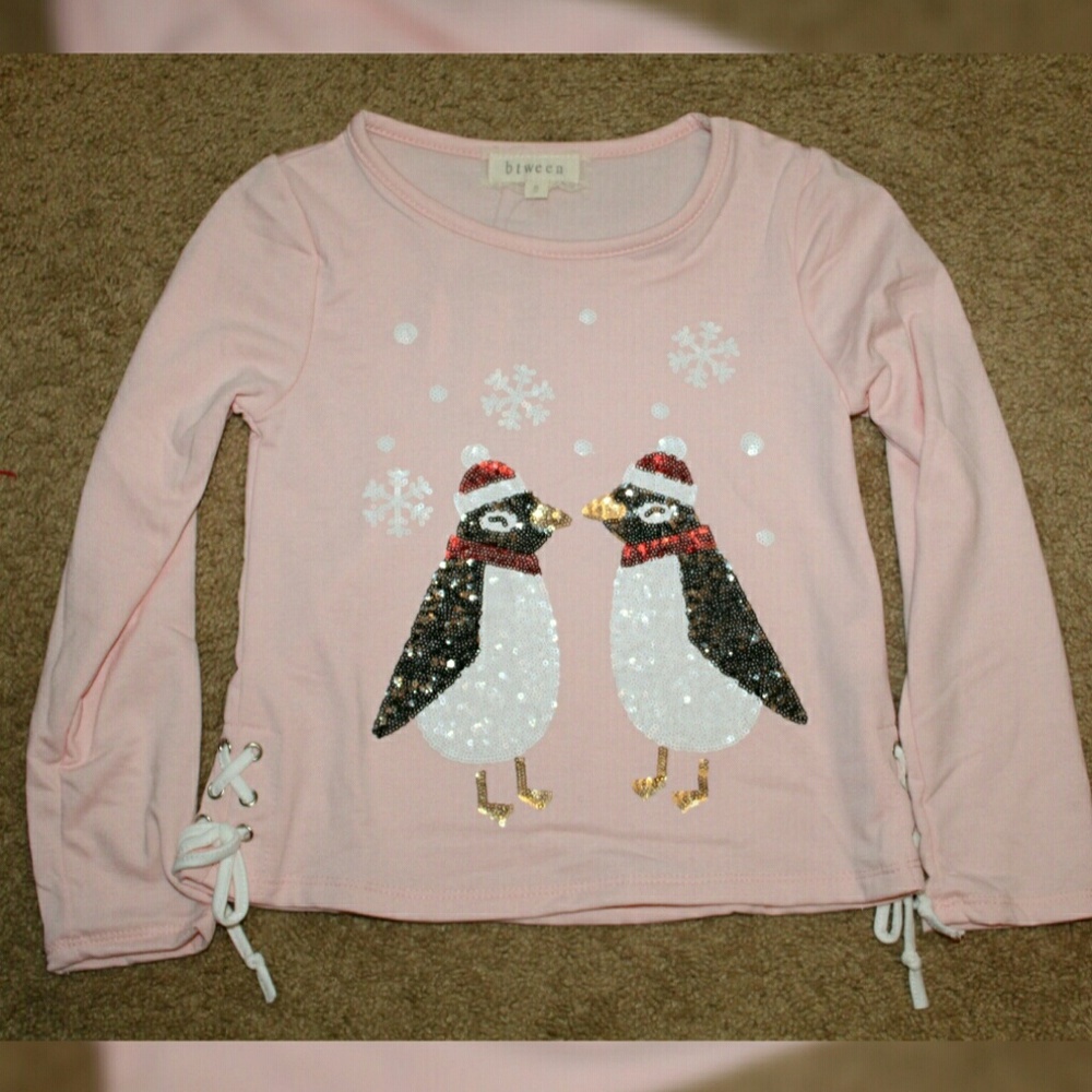 Girl's Penguin Long Sleeve